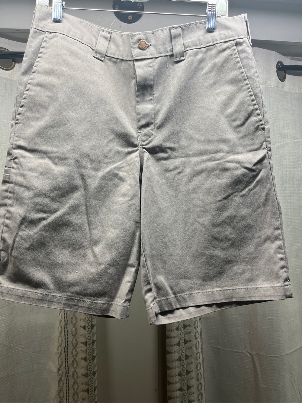 Dickies Flat-Front Light Gray Work Shorts